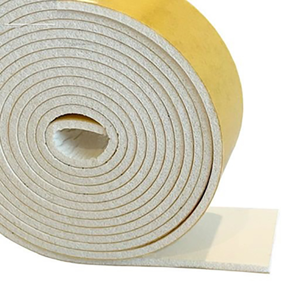 5m Long White Expanded Silicone Strip Self Adhesive