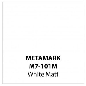 White Matt Vinyl M7-101m, Metamark 7 Series, Self-adhesive, Sticky Back Polymeric Sign Making Vinyl