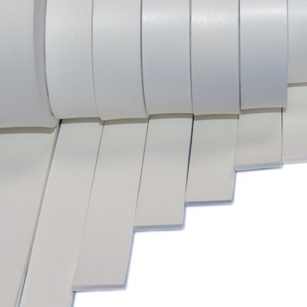 White SILICONE Rubber Strip of Length 5m 