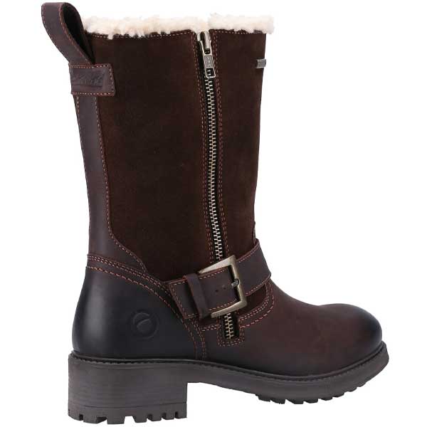 Women Alverton Leather Brown Boots 