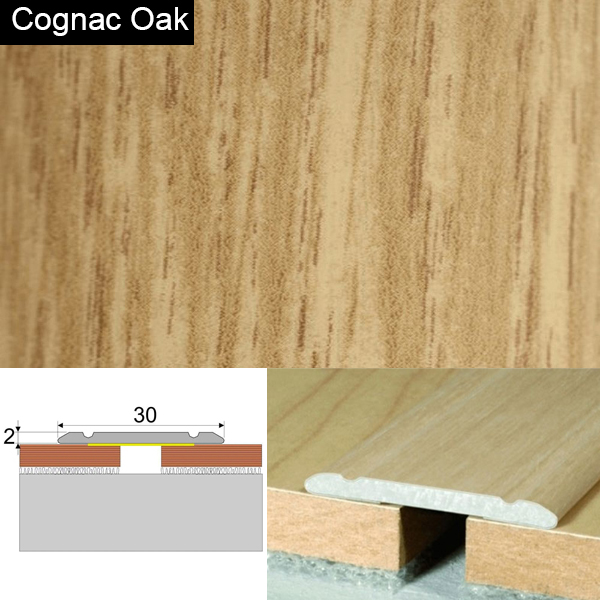 Wood Effect Self Adhesive Door Threashold Door Floor Trim Aluminium