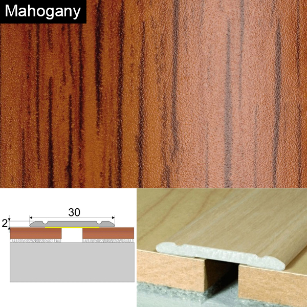 Wood Effect Self Adhesive Door Threashold Door Floor Trim Aluminium