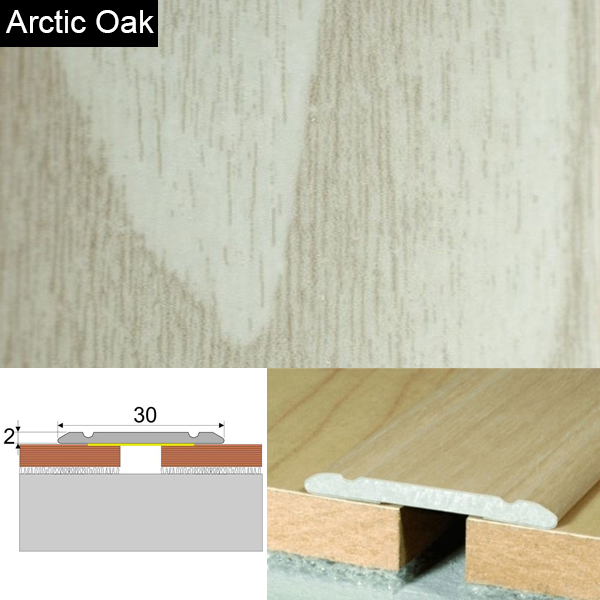 Wood Effect Self Adhesive Door Threashold Door Floor Trim Aluminium