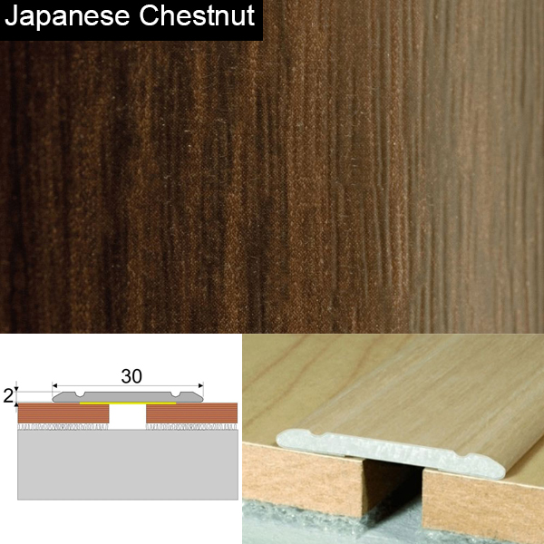 Wood Effect Self Adhesive Door Threashold Door Floor Trim Aluminium