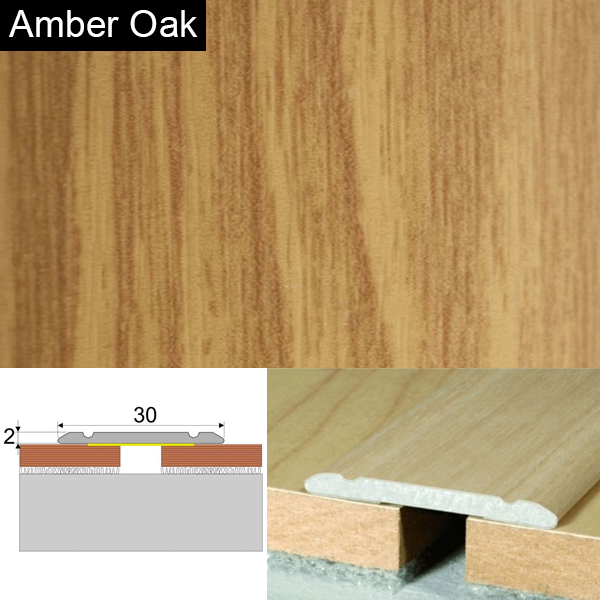 Wood Effect Self Adhesive Door Threashold Door Floor Trim Aluminium