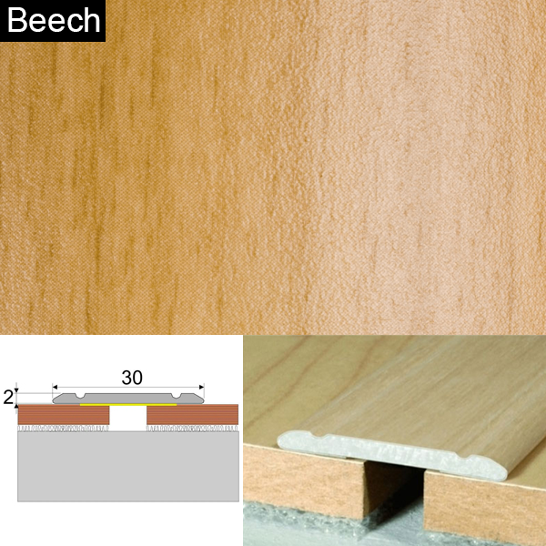 Wood Effect Self Adhesive Door Threashold Door Floor Trim Aluminium