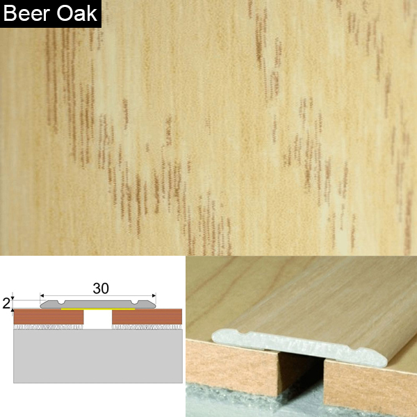 Wood Effect Self Adhesive Door Threashold Door Floor Trim Aluminium