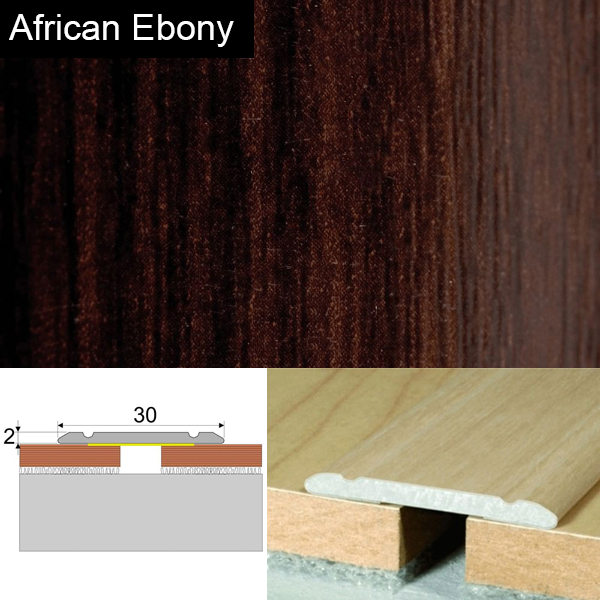 Wood Effect Self Adhesive Door Threashold Door Floor Trim Aluminium