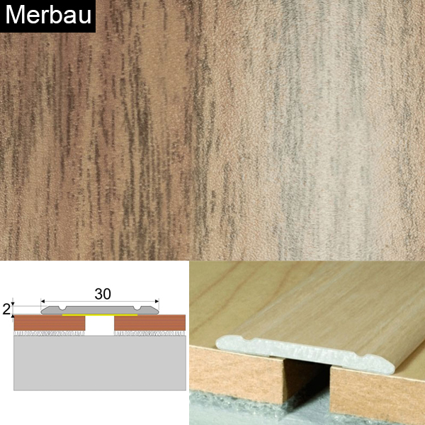 Wood Effect Self Adhesive Door Threashold Door Floor Trim Aluminium