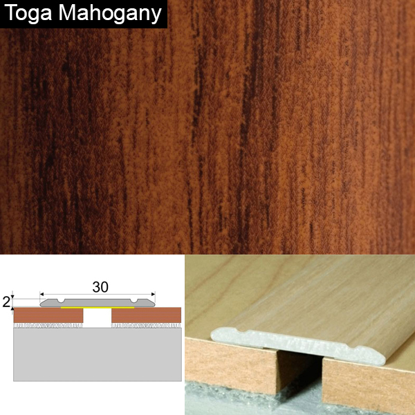 Wood Effect Self Adhesive Door Threashold Door Floor Trim Aluminium