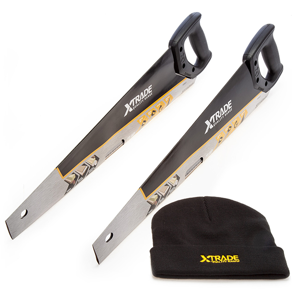 XTrade 22-Inch Hardpoint Saws and Beanie Hat Combo for Versatile Cutting (3 Piece)