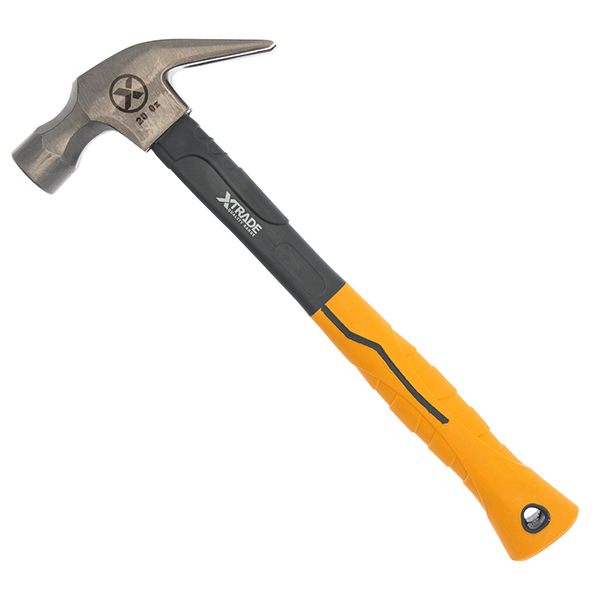 XTrade Claw Lightweight and Extremely Strong Hammer with Fibreglass Handle 20oz