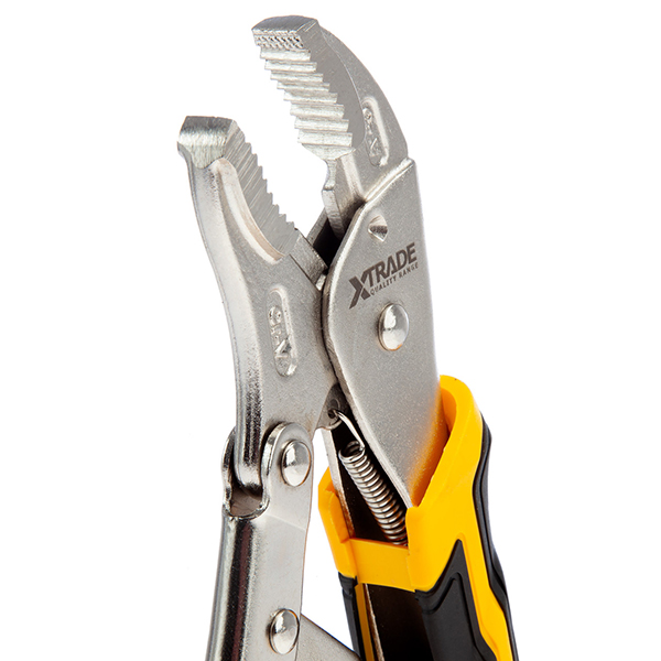 XTrade Adjustment Screw Curved Jaw Locking Pliers 10 Inches