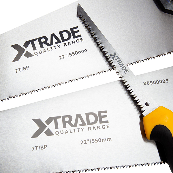 XTrade Hand Saw Set 2 x 550mm and 150mm Jab Saw for Versatile Cutting