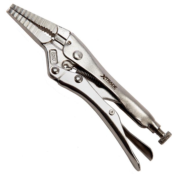  Construction Durable Hardened and Tempered XTrade Long Nose Locking Pliers 6 Inches