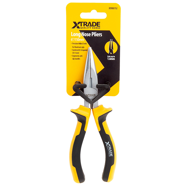 XTrade Precision Grip with Long Nose Pliers 6 Inches