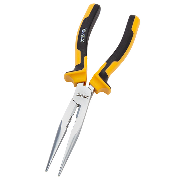 Non-Slip Grip Handles XTrade Long Nose Pliers 8 Inches