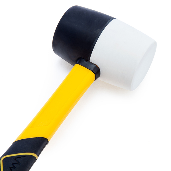 XTrade Rubber Lightweight Fibreglass Handle Mallet 16oz