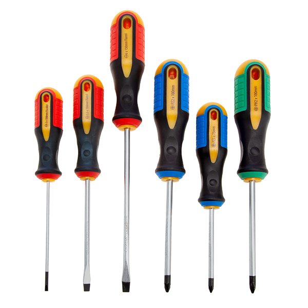 Non-Slip with Soft Grip Handle XTrade Screwdriver Set (6 Piece)