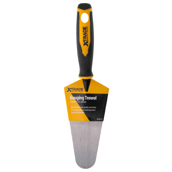 XTrade 7 Inches Blade Gauging Trowel With Comfortable Soft Grip Handle