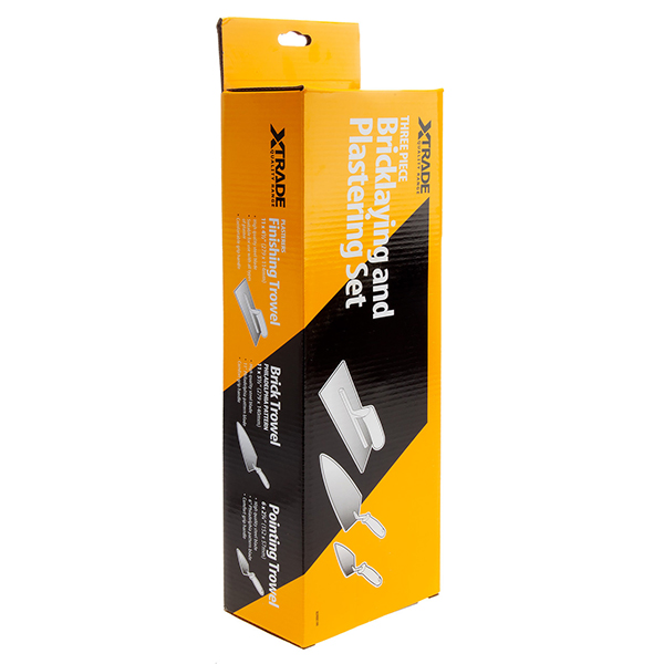 XTrade Versatile Bricklaying and Plastering Set of 3 Range of Sizes for Every Task 