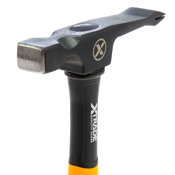 XTrade Comfortable Hold with Fiberglass Grip Handle Brick & Scutch Hammer 28oz