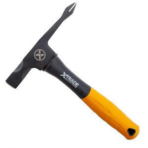 XTrade Comfortable Hold with Fiberglass Grip Handle Brick & Scutch Hammer 28oz