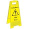 Yellow A-Frame Plastic Floor Signs 
