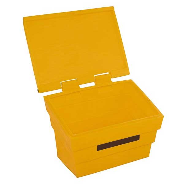 Yellow Grit Bin With 50Litre Capacity