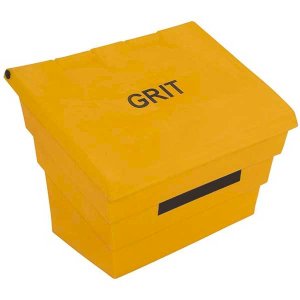 Yellow Grit Bin With 50Litre Capacity