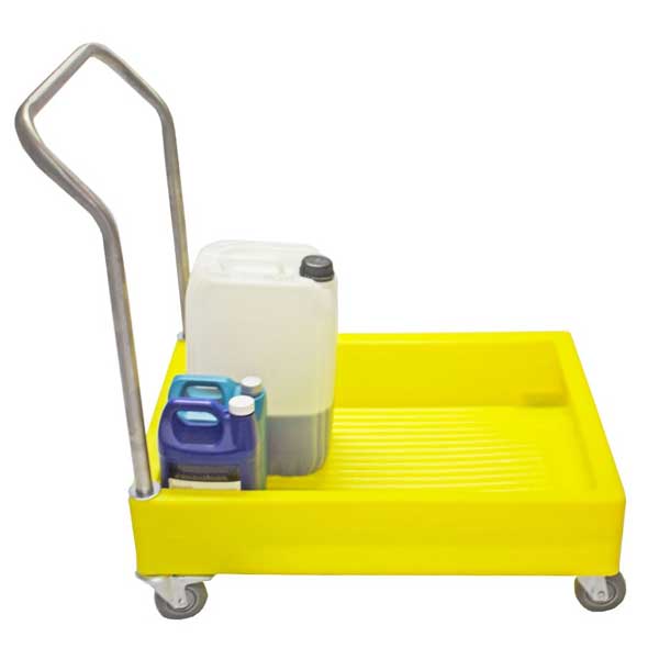 Yellow Polyethylene Drum Trolley