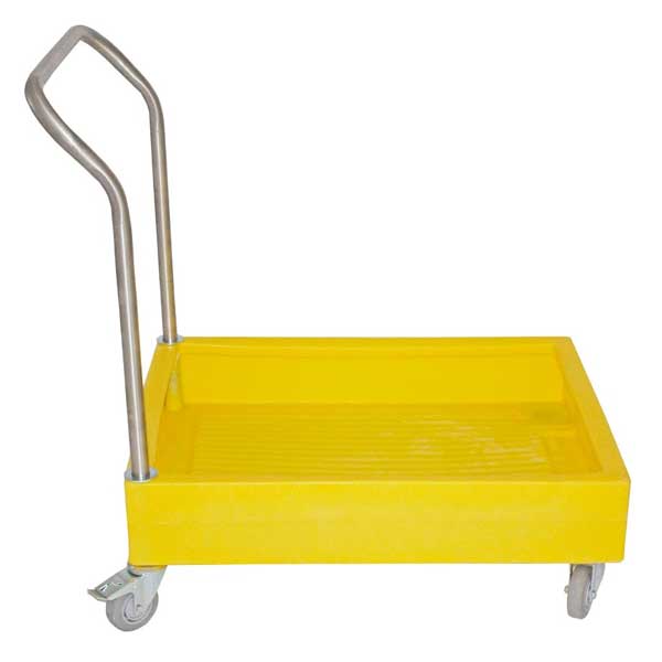 Yellow Polyethylene Drum Trolley