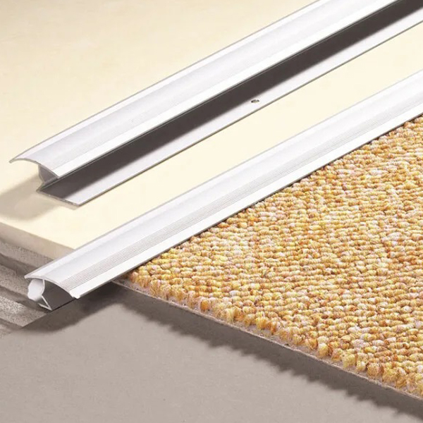 Z Shape Metal Door Bar Carpet to Tile Wood Laminate Trim Threshold